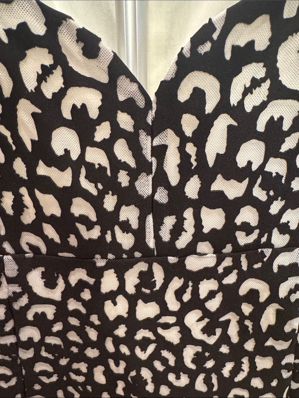 Karl Lagerfeld Black and White Patterned Midi Dress - Picture 2 of 12
